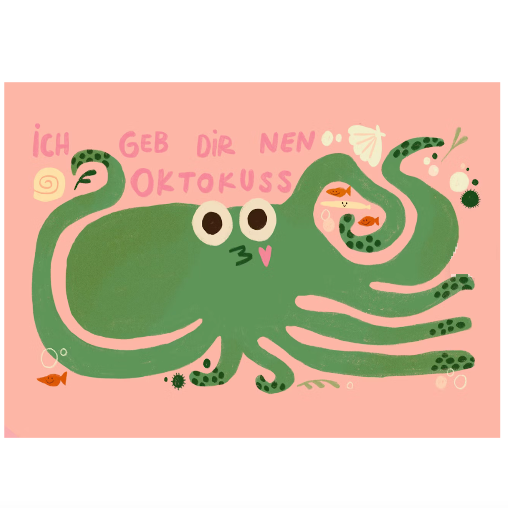 Slinga Slinga, Postkarte, oktokuss