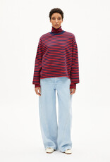 Armedangels Armedangels, Frankaa Maarlen Stripe, tinted navy-candy apple, L