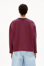 Armedangels Armedangels, Frankaa Maarlen Stripe, tinted navy-candy apple, L