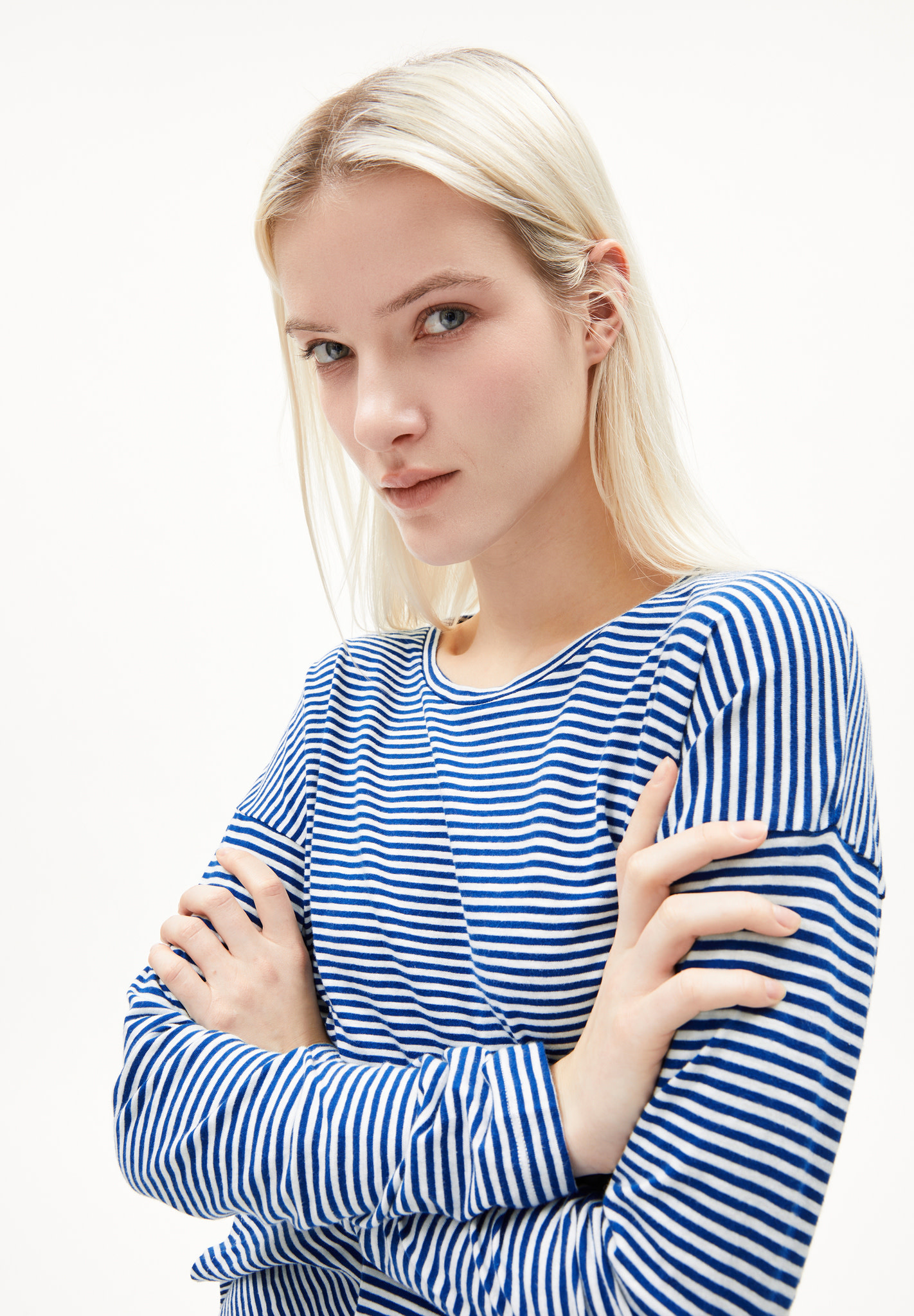 Armedangels Armedangels, Xianaa Stripes, oatmilk-lapis blue, XS