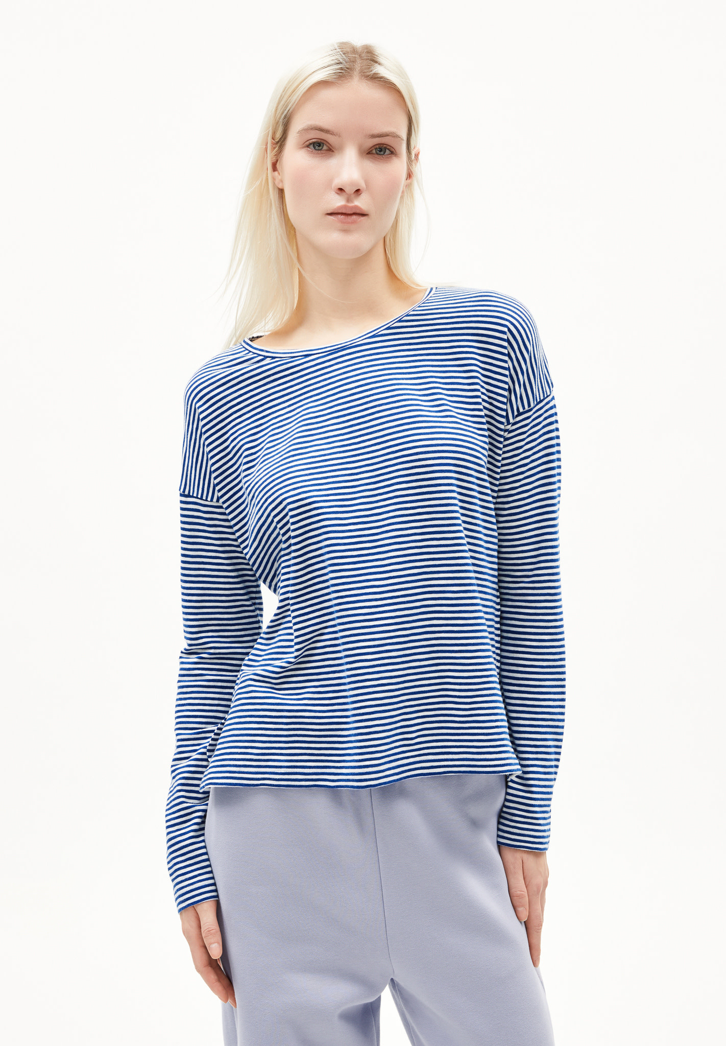 Armedangels Armedangels, Xianaa Stripes, oatmilk-lapis blue, XS