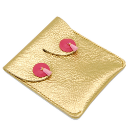 Alkemest Alkemest, Boob Pouch Pompom, gold metallic