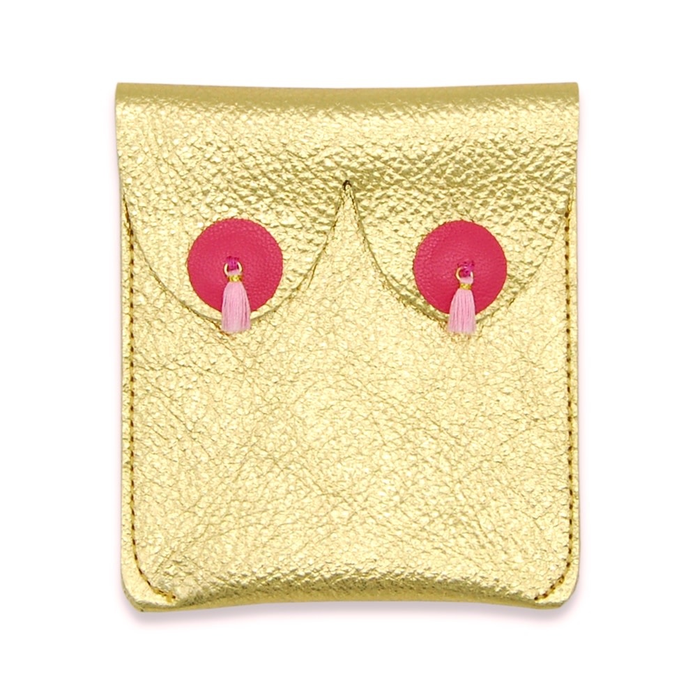 Alkemest, Boob Pouch Pompom, gold metallic