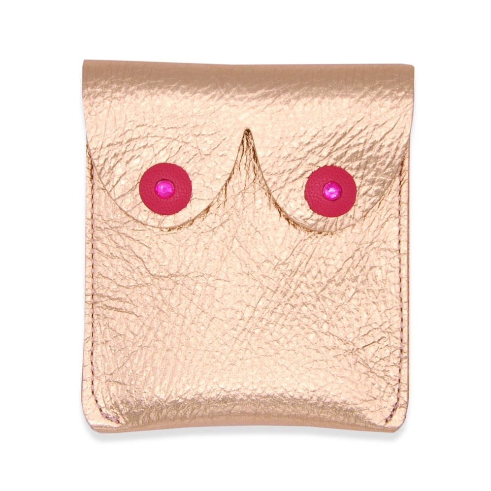 Alkemest, Boob Pouch Rhinestone, rose gold metallic