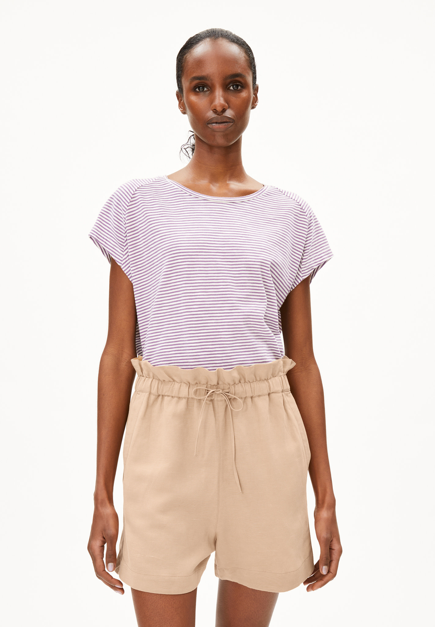 Armedangels Armedangels, Oneliaa Stripes, oatmilk-orchid, XS