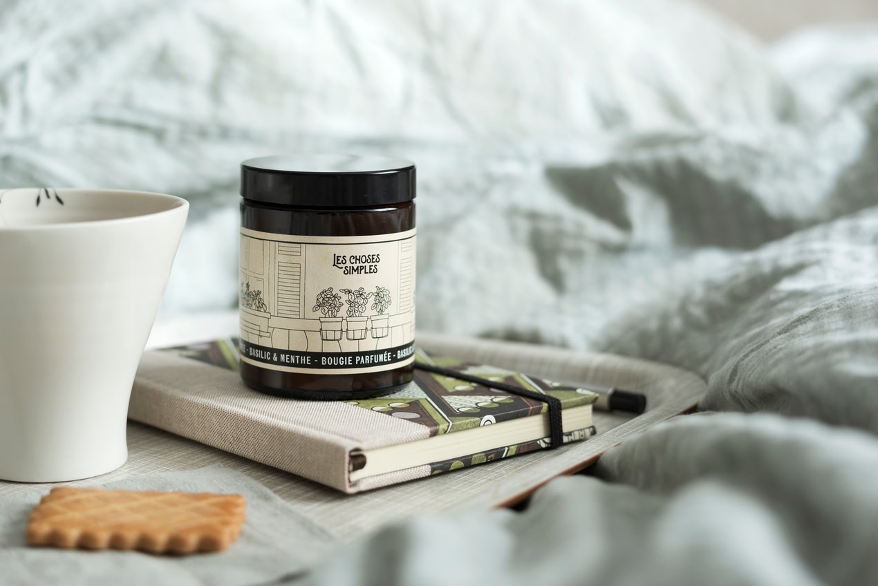 Les Choses Simple Les Choses Simples, Scented Candle, medium, basil mint