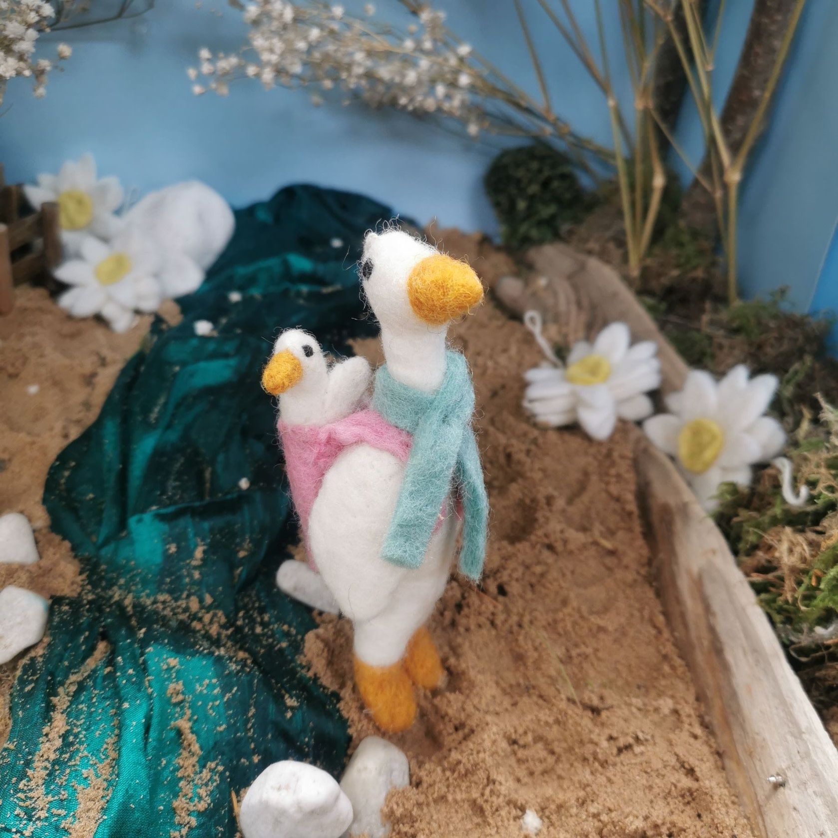 Felt So Good Felt So Good, Filzhänger, gans mit kind