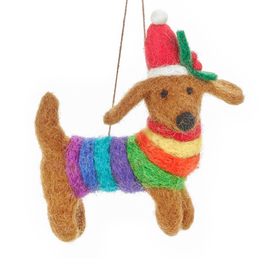 Felt So Good Felt So Good, Filzhänger, regenbogen hund