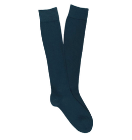 KLUE KLUE, Cotton Knee High Plain Socks, green, 36-40