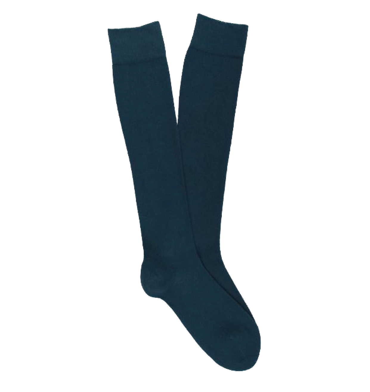 KLUE KLUE, Cotton Knee High Plain Socks, green, 36-40