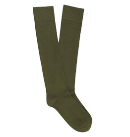 KLUE KLUE, Cotton Knee High Plain Socks, khaki, 36-40