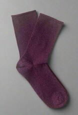 KLUE KLUE, Glitter Lurex Socks, bordeaux, 36-40