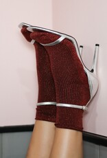 KLUE KLUE, Glitter Lurex Socks, red, 36-40