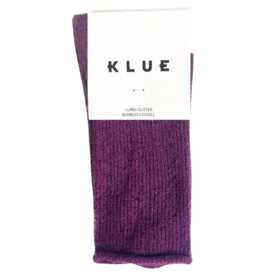 KLUE KLUE, Glitter Lurex Socks, violet, 36-40