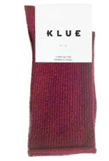 KLUE KLUE, Glitter Lurex Socks, cherry, 36-40