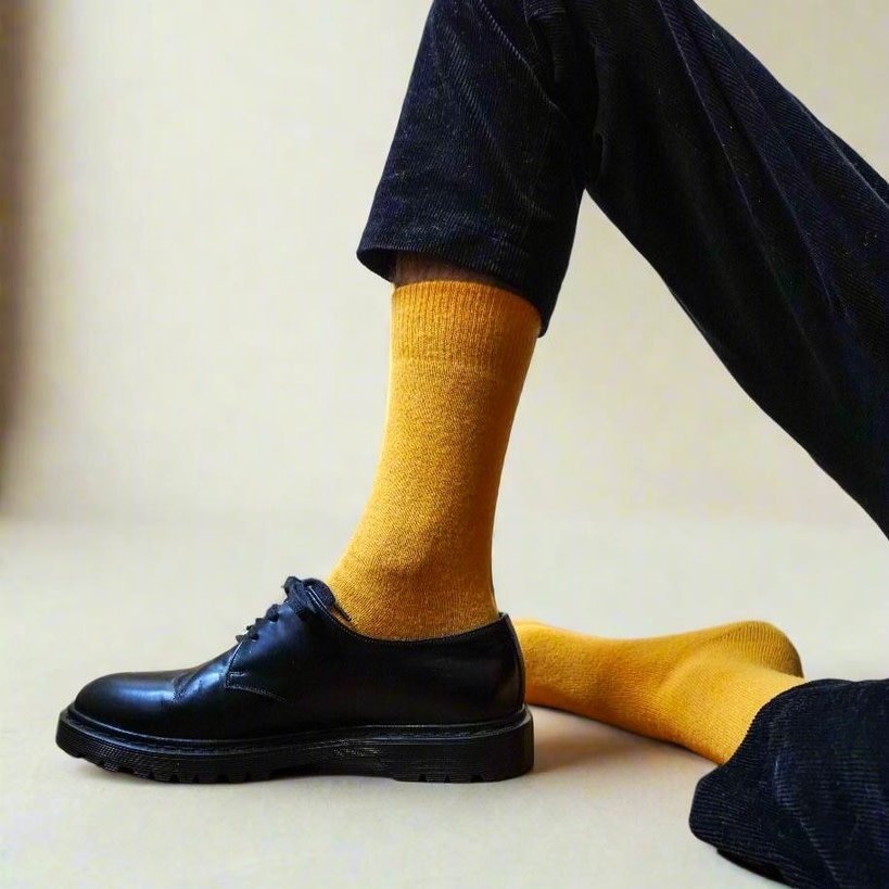 KLUE KLUE, Merino Wool Socks, mustard, 36-40