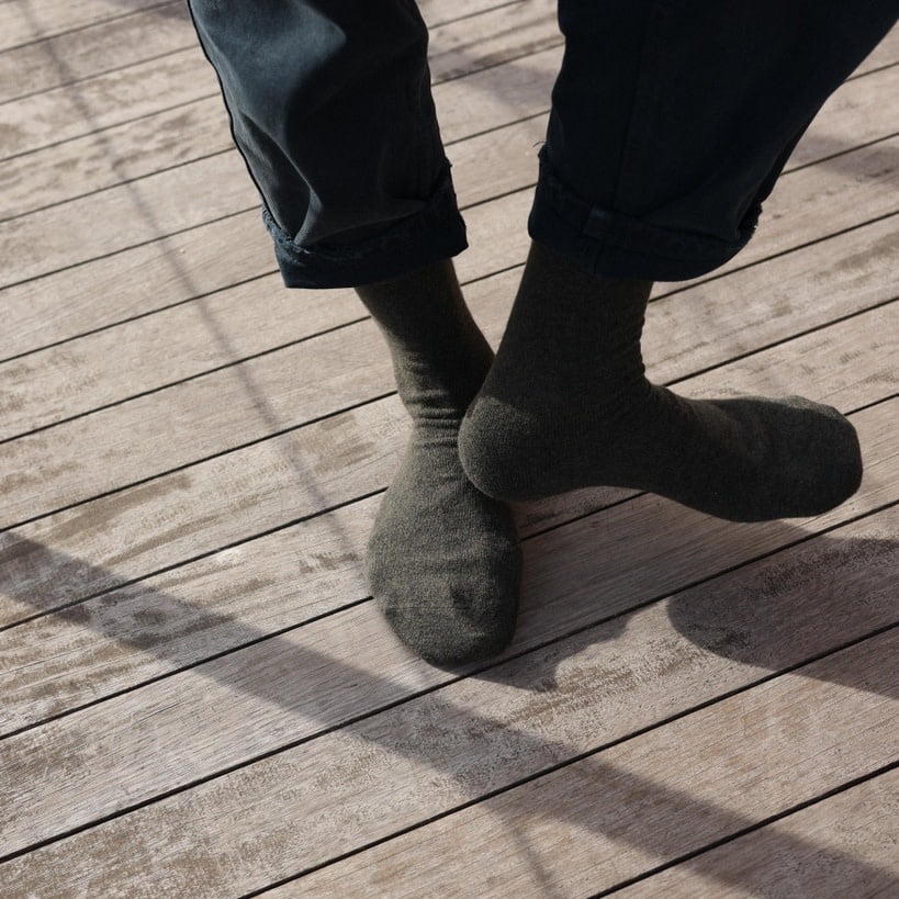 KLUE KLUE, Merino Wool Socks, khaki, 36-40