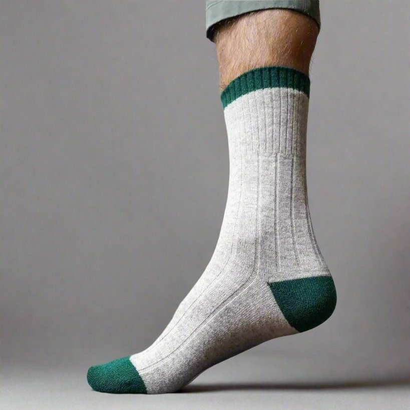 KLUE KLUE, Merino Wool Socks, sand/green, 36-40