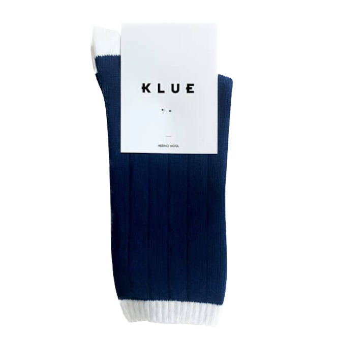 KLUE KLUE, Merino Wool Socks, navy/white, 36-40