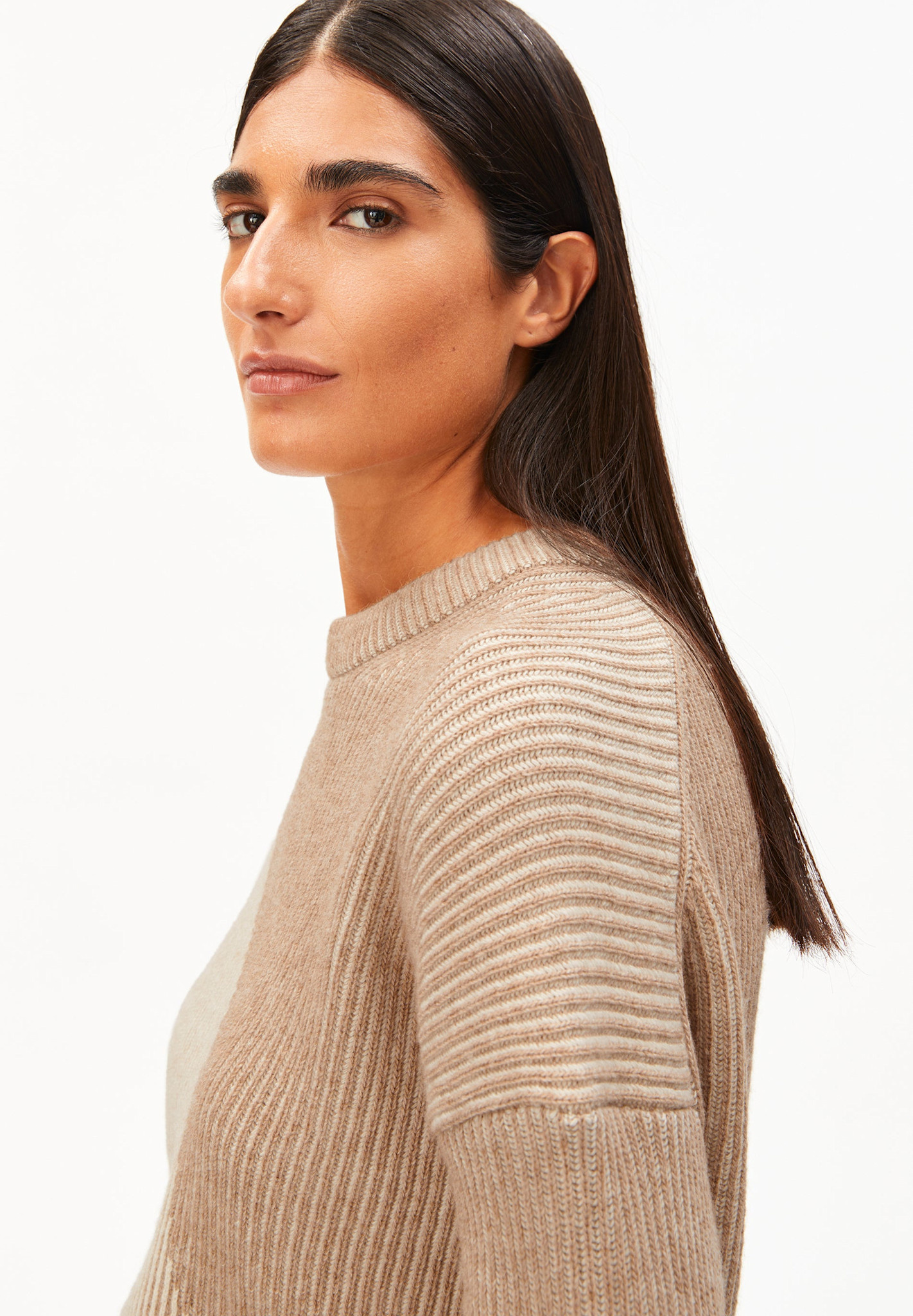 Armedangels Armedangels, Mayraa Vanise, camel mel.-oatmilk, S