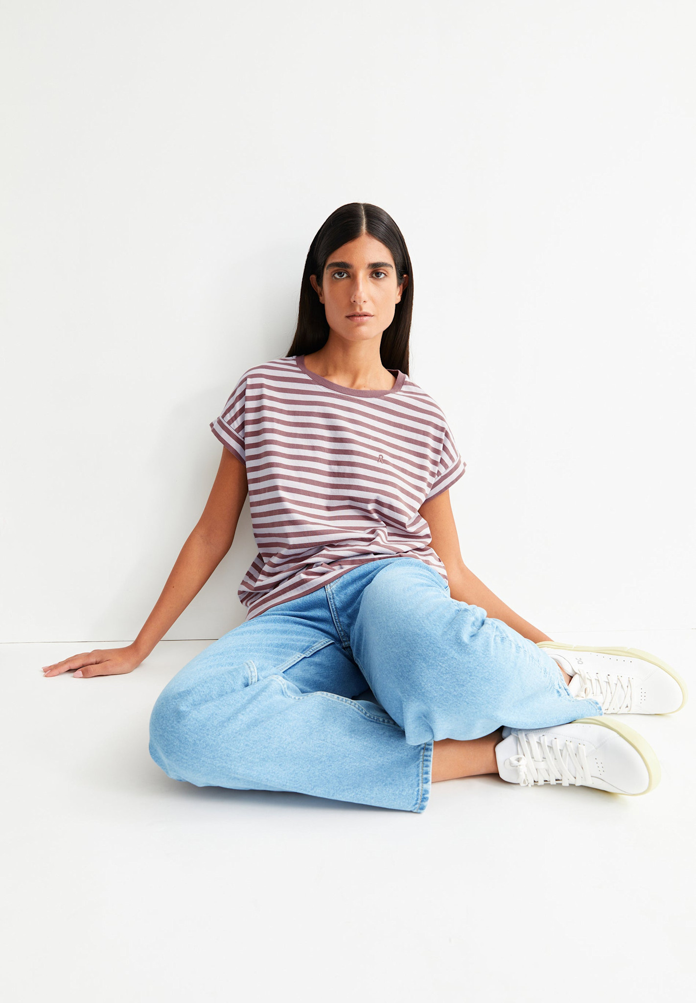 Armedangels Armedangels, Idaara Stripes, ice grape-dark berry, XS