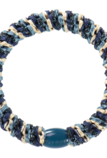 BonDep BonDep, Haargummi, mix navy petrol glitter