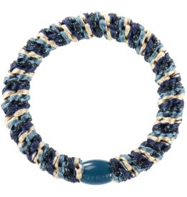 BonDep BonDep, Haargummi, mix navy petrol glitter