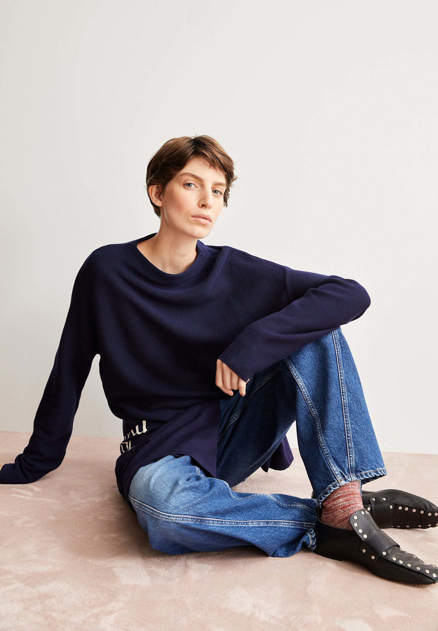 Armedangels Armedangels, Merinaa, tinted navy, S