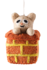 Wrap Wrap, Filzhänger, katze im kamin