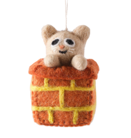Wrap Wrap, Filzhänger, katze im kamin