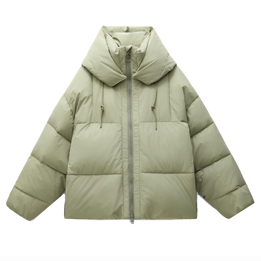 Embassy of Bricks and Logs Embassy of Bricks and Logs, Zonza Puffer, pale olive, M