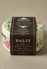 Dalit Goods Co Dalit Goods, Handbemalter Behälter mit 5 Dalit-Kerzen, weiss