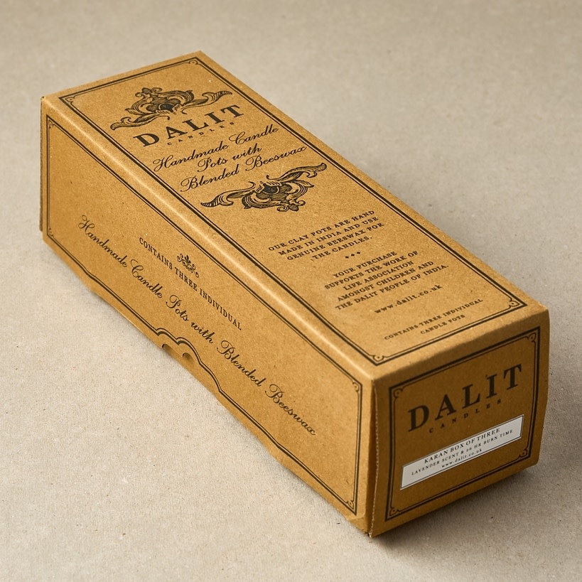 Dalit Goods Co Dalit Goods, Bienenwachskerze, karan lavender, 3 stk.