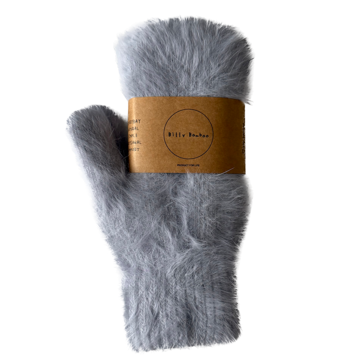 Billy Bamboo, Angora Fäustlinge, staubgrau