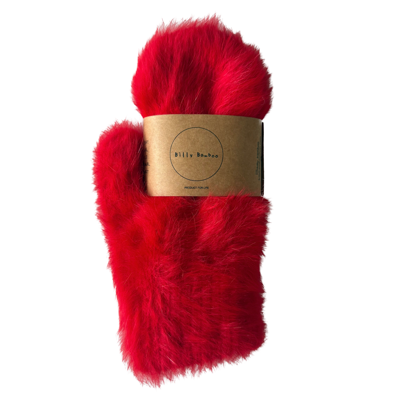 Billy Bamboo, Angora Fäustlinge, rot