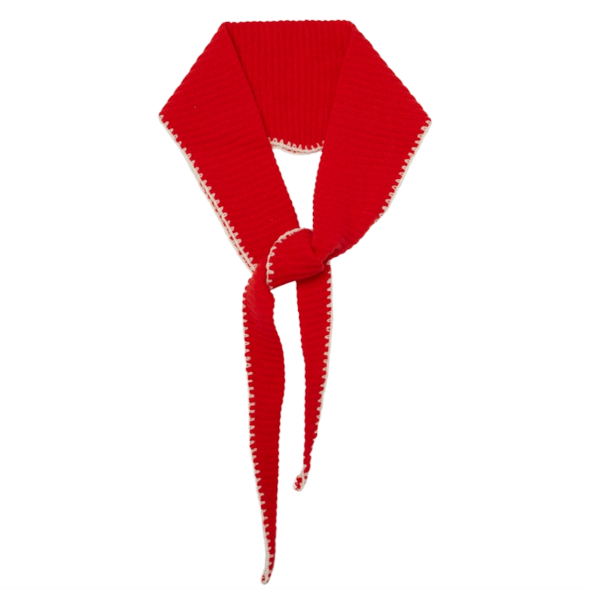 Somerville Somerville Scarves, Kaschmir Schal, rot/weiss