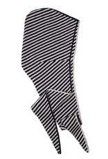 Somerville Somerville Scarves, Kaschmir-Kapuze, streifen schwarz-weiss