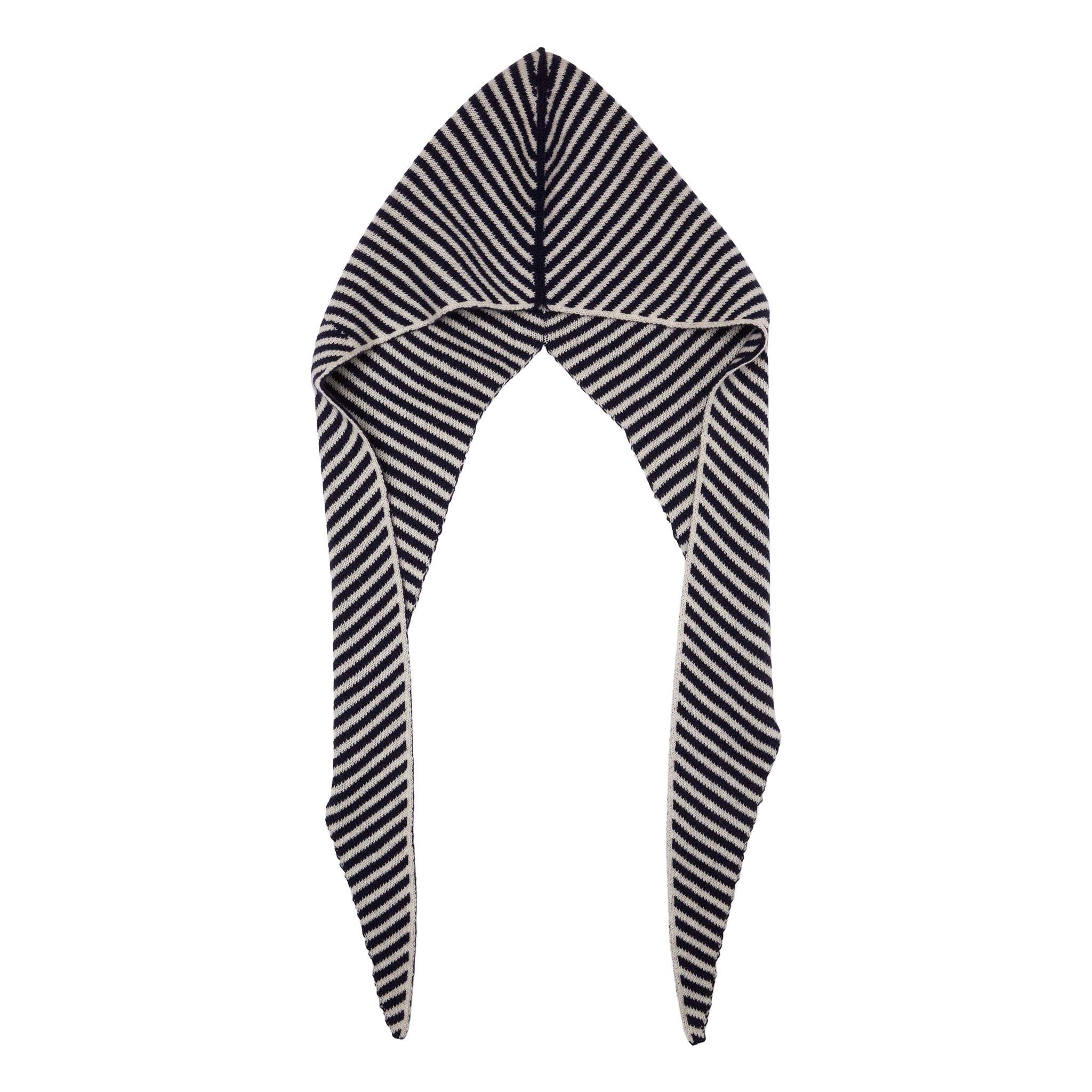 Somerville Somerville Scarves, Kaschmir-Kapuze, streifen schwarz-weiss