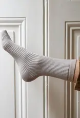 KLUE KLUE, Glitter Lurex Socks, stripes grey mist, 36-40