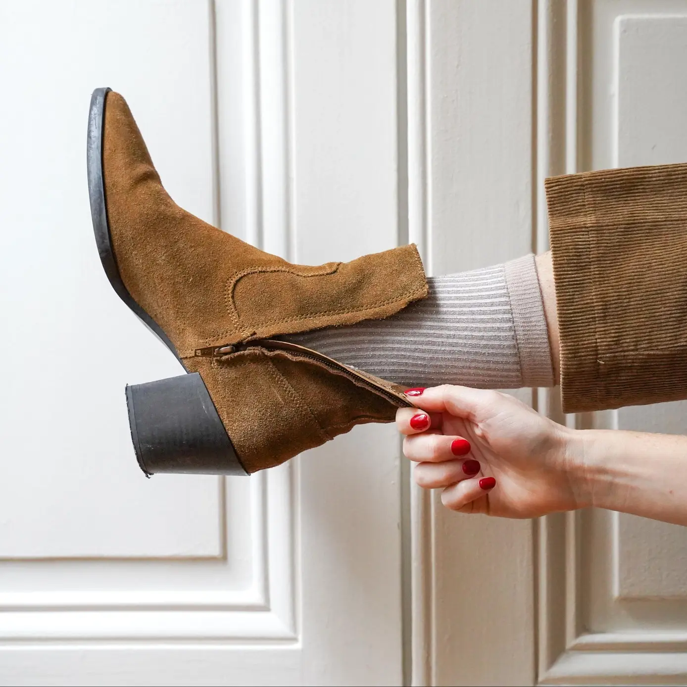 KLUE KLUE, Glitter Lurex Socks, stripes grey mist, 36-40