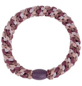 BonDep BonDep, Haargummi, mix plum pink glitter