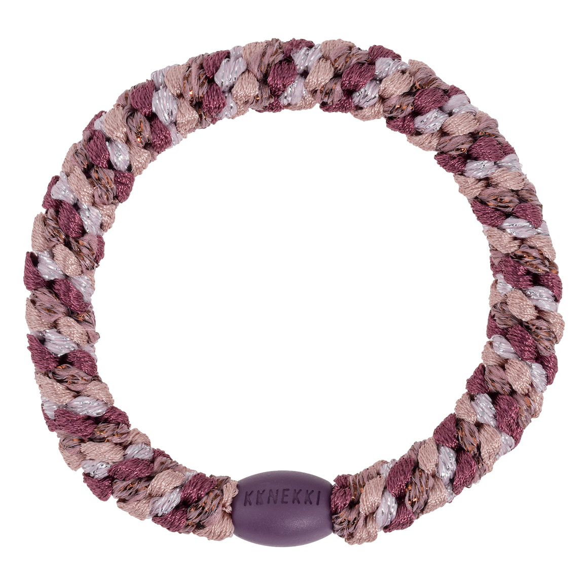 BonDep BonDep, Haargummi, mix plum pink glitter