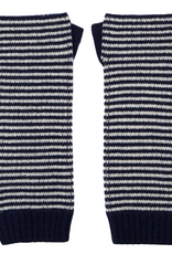 Somerville Somerville Scarves, Kaschmir Handgelenkswärmer, streifen marine/weiss