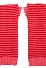 Somerville Somerville Scarves, Kaschmir Handgelenkswärmer, streifen rot/rosa