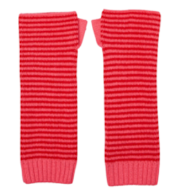 Somerville Somerville Scarves, Kaschmir Handgelenkswärmer, streifen rot/rosa