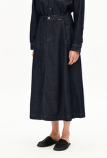 Armedangels Armedangels, Panelled Denim Midi Skirt, rinse, XS