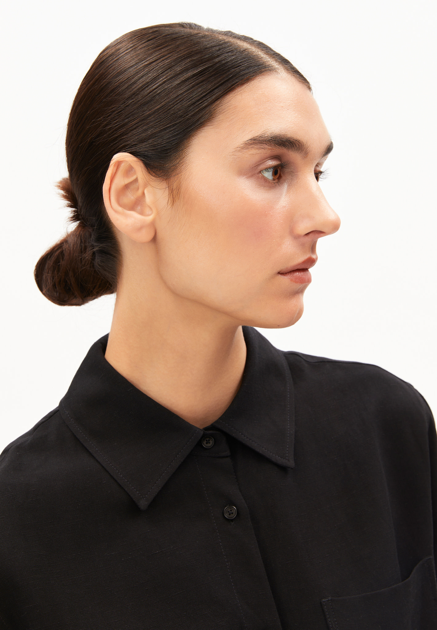 Armedangels Armedangels, Linen Blend Shirt, black, M