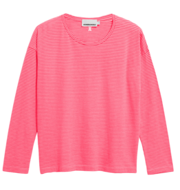 Armedangels Armedangels, Xianaa Stripes, pink mist-mars red, M