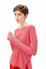 Armedangels Armedangels, Xianaa Stripes, pink mist-mars red, S