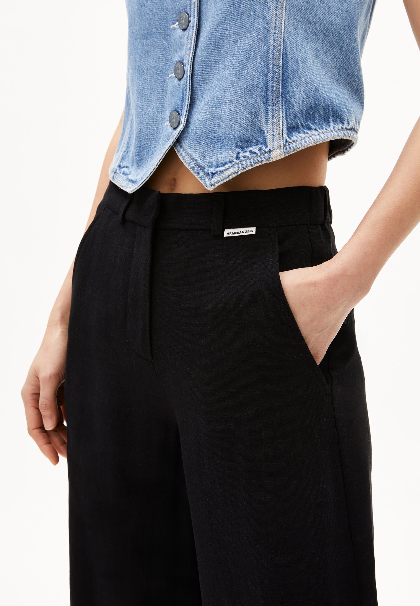 Armedangels Armedangels, Caarunus Lino, black, L